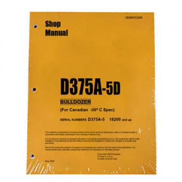 Komatsu D375A-5D Service Repair Workshop Printed Manual