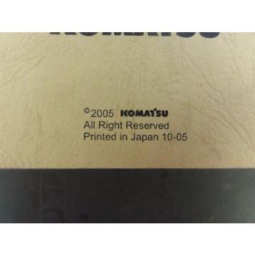 Komatsu PC78MR-6 Hydraulic Excavator Parts Book