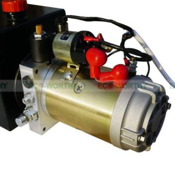 12V 10 Quart Metal Tank Hydraulic Power Pump Pack Dump Trailer Car Lifting US