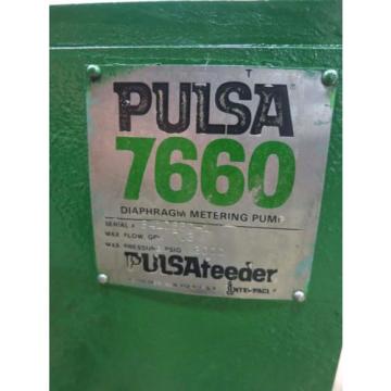 NEW PULSAFEEDER PULSA 7660 3.7GPH 2HP HYDRAULIC DIAPHRAGM METERING PUMP D512862