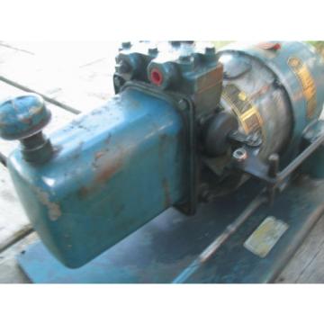 3HP WHITNEY Hydraulic Pump 3ph/220/480 w/Tank,Valves,Dualfoot control