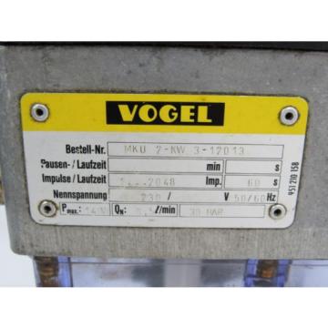 VOGEL MKU 2-KW 3-12013 HYDRAULIC PUMP / MOTOR 230V 50-60HZ 0.5l / min 30 BAR