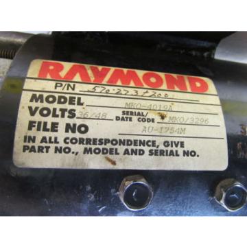 Raymond Prestolite MKO-4019A 570-273-200 36-48Volt DC VDC Pump Motor