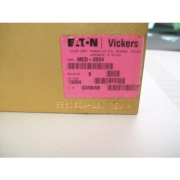 EATON VICKERS MCD8934 HYDRAULIC VALVE 12 VOLT