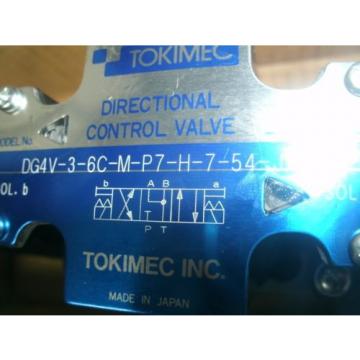 TOKIMEC VICKERS HYDRAULIC VALVE DG4V-3-6C-M-P7-H-7-54-JA135 48273115 Origin