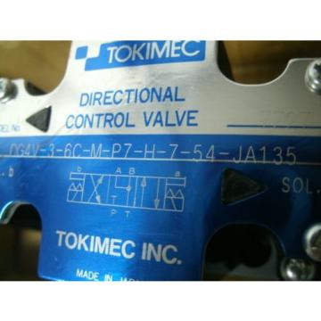 TOKIMEC VICKERS HYDRAULIC VALVE DG4V-3-6C-M-P7-H-7-54-JA135 48273115 Origin