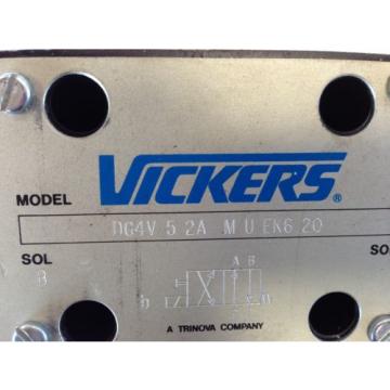 Origin VICKERS DG4V 5 2A M U EK6 20 SINGLE SOLENOID HYDRAULIC DIRECTIONAL VALVE DC