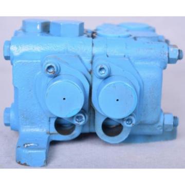 Vickers Double Spool Hydraulic Valve Working PN 222627 Blue FREE SHIPPING