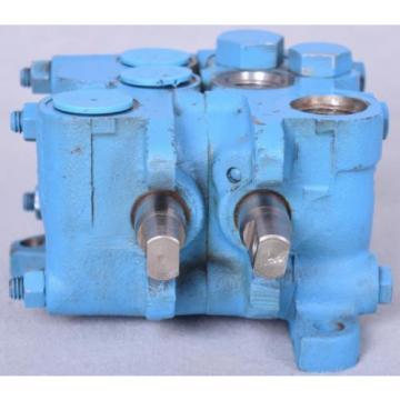 Vickers Double Spool Hydraulic Valve Working PN 222627 Blue FREE SHIPPING