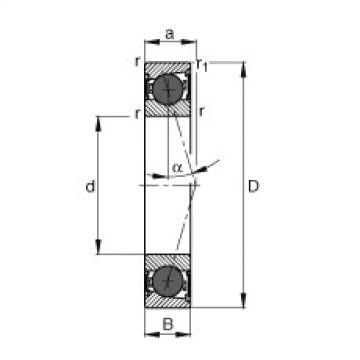 FAG Spindle bearings - HCB71907-C-2RSD-T-P4S