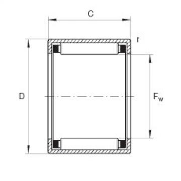 FAG Drawn cup needle roller bearings with open ends - HK1816