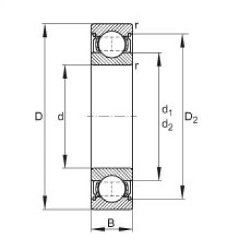 FAG Deep groove ball bearings - 6003-2Z