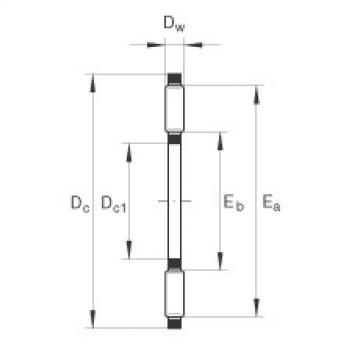 FAG Axial needle roller and cage assemblies - AXK120155