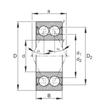 FAG Angular contact ball bearings - 3301-B-2Z-TVH