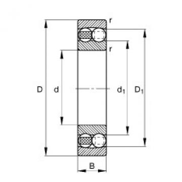 FAG Self-aligning ball bearings - 1222-M