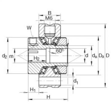 FAG Axial conical thrust cage needle roller bearings - ZAXFM0535