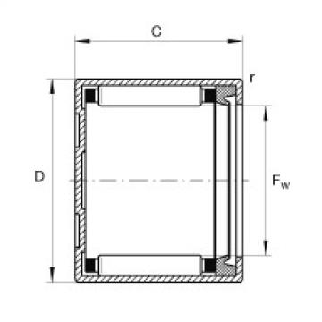 FAG Drawn cup needle roller bearings with closed end - BCH910-P