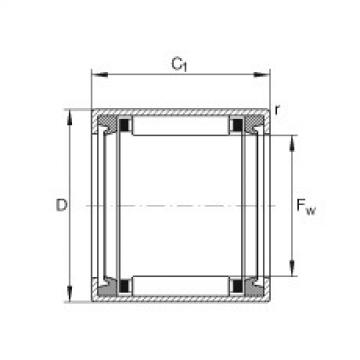 FAG Drawn cup needle roller bearings with open ends - HK1416-2RS