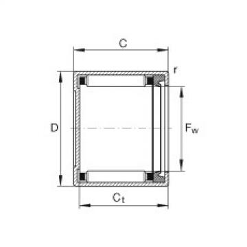 FAG Drawn cup needle roller bearings with closed end - BK1514-RS