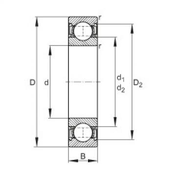 FAG Deep groove ball bearings - 6001-2RSR