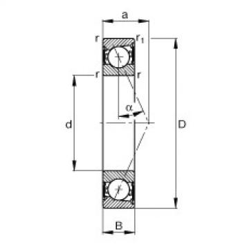 FAG Spindle bearings - B7001-E-2RSD-T-P4S