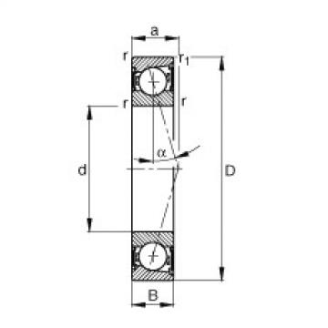 FAG Spindle bearings - B7020-C-2RSD-T-P4S