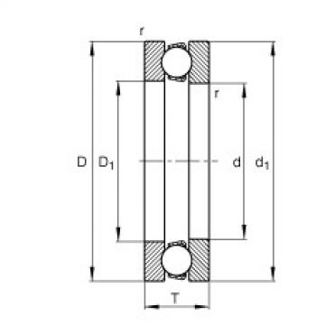 FAG Axial deep groove ball bearings - 51111