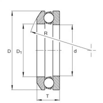 FAG Axial deep groove ball bearings - 4114