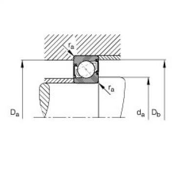 FAG Angular contact ball bearings - 7212-B-XL-2RS-TVP