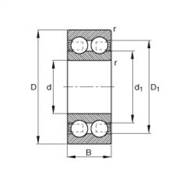 FAG Deep groove ball bearings - 4204-B-TVH