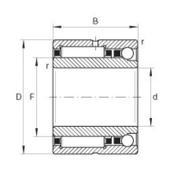 FAG Needle roller/angular contact ball bearings - NKIA5903-XL