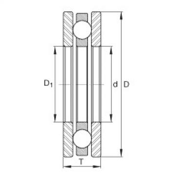 FAG Axial deep groove ball bearings - 4421