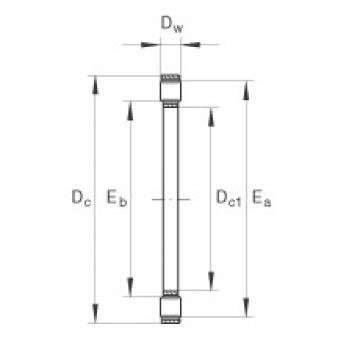 FAG Axial cylindrical roller and cage assembly - K81109-TV