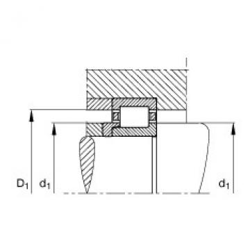 FAG Cylindrical roller bearings - NJ2216-E-XL-TVP2 + HJ216-E