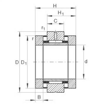 FAG Needle roller/axial cylindrical roller bearings - ZARN2572-TV