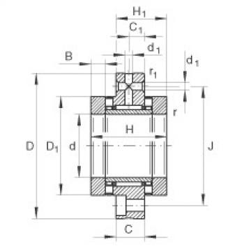 FAG Needle roller/axial cylindrical roller bearings - ZARF2068-TV