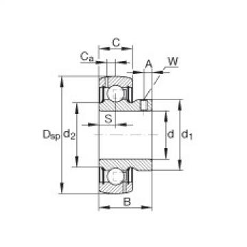 FAG Radial insert ball bearings - GAY104-NPP-B-AS2/V