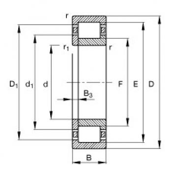 FAG Cylindrical roller bearings - NUP221-E-XL-TVP2