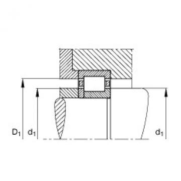 FAG Cylindrical roller bearings - NUP2218-E-XL-TVP2