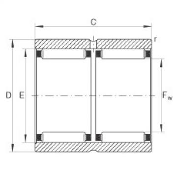 FAG Needle roller bearings - RNAO45X62X40-ZW-ASR1-XL