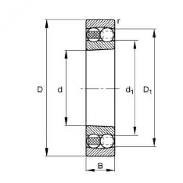 FAG Self-aligning ball bearings - 1220-K-M-C3