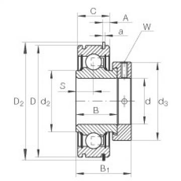 FAG Radial insert ball bearings - RAE30-XL-NPP-NR