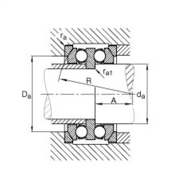 FAG Axial deep groove ball bearings - 54208 + U208