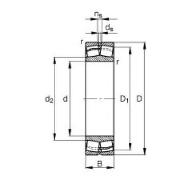 FAG Spherical roller bearings - 21316-E1-XL