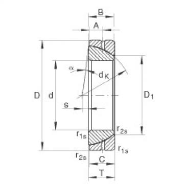 FAG Angular contact spherical plain bearings - GE90-SX