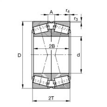 FAG Tapered roller bearings - 31308-XL-P5-DF-VA20-40