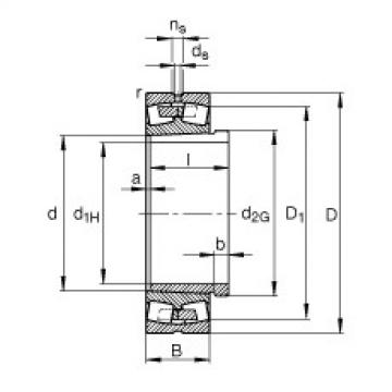 FAG Spherical roller bearings - 23024-E1A-XL-K-M + AHX3024