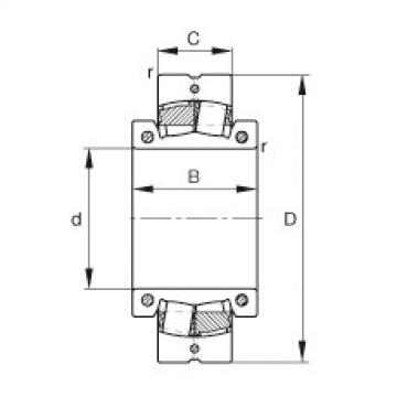 FAG Spherical roller bearings - 222S.308-MA