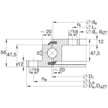 FAG Four point contact bearings - VLU200744