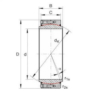 FAG Large radial spherical plain bearings - GE320-DW-2RS2